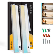 2Packs of Under Cabinet Lighting Hardwired, 24in 18W 1237LM Dimmable Led Light