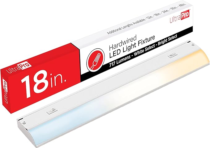 48 inch Hardwired Under Cabinet Lights, 3 Color Settings - 2700K/4000K/5000K - Warm
