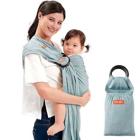 Baby Ring Sling Carrier - Newborn and Toddler Sling (Supports up to 154lbs)