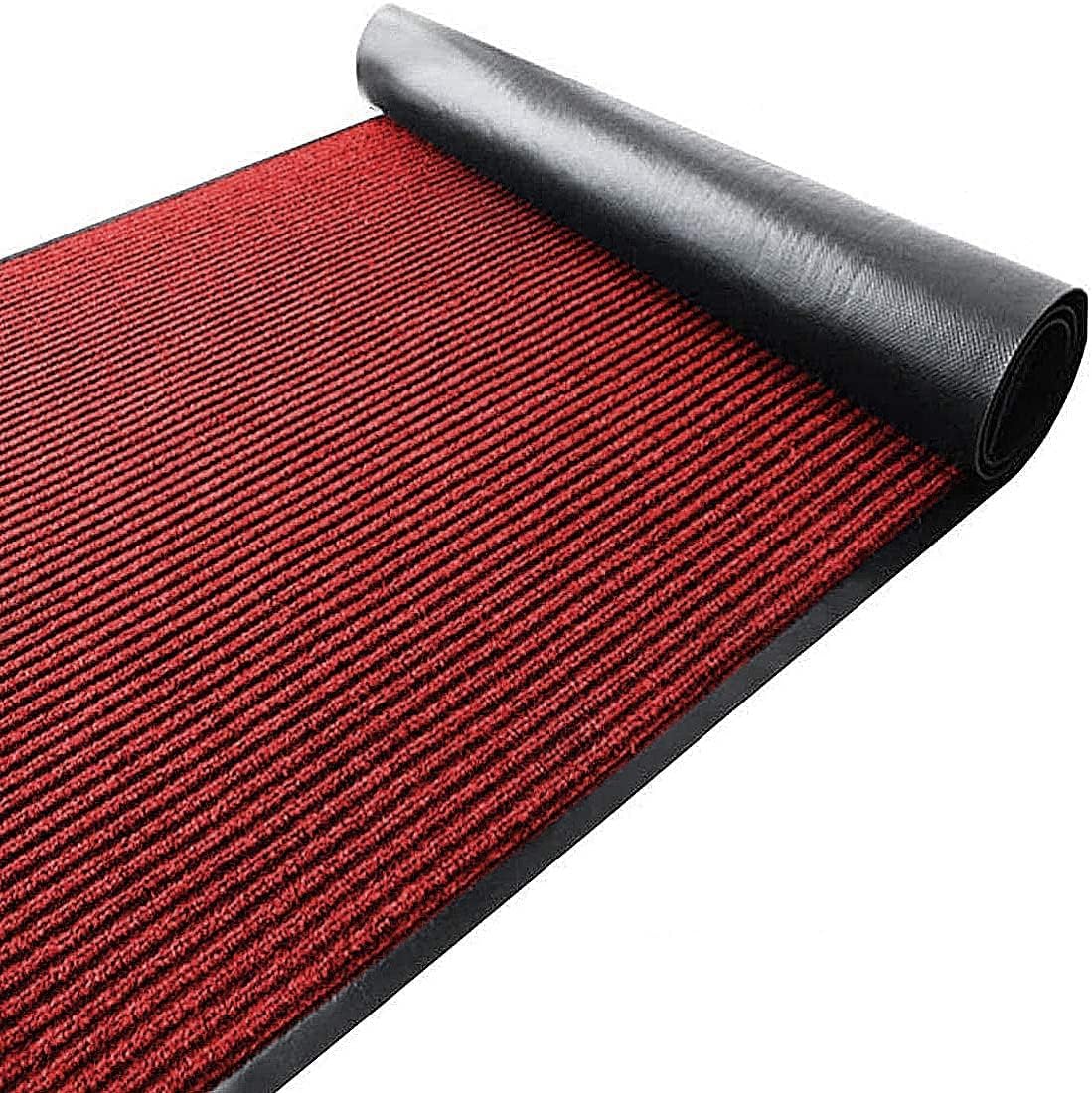 3' X 10' Commercial Grade Door Floor Mat Grey +Red
