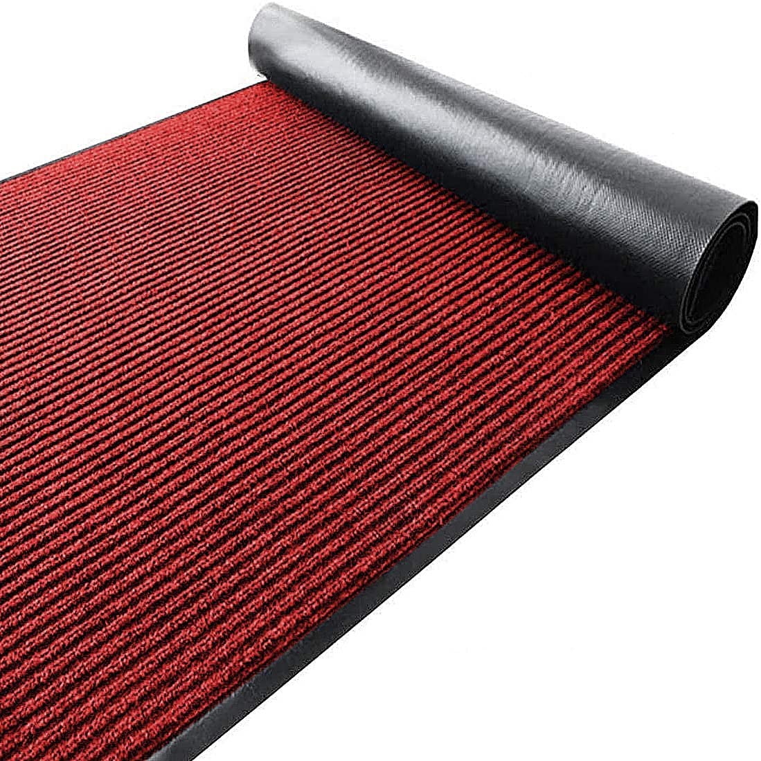 3' X 10' Commercial Grade Door Floor Mat Grey +Red