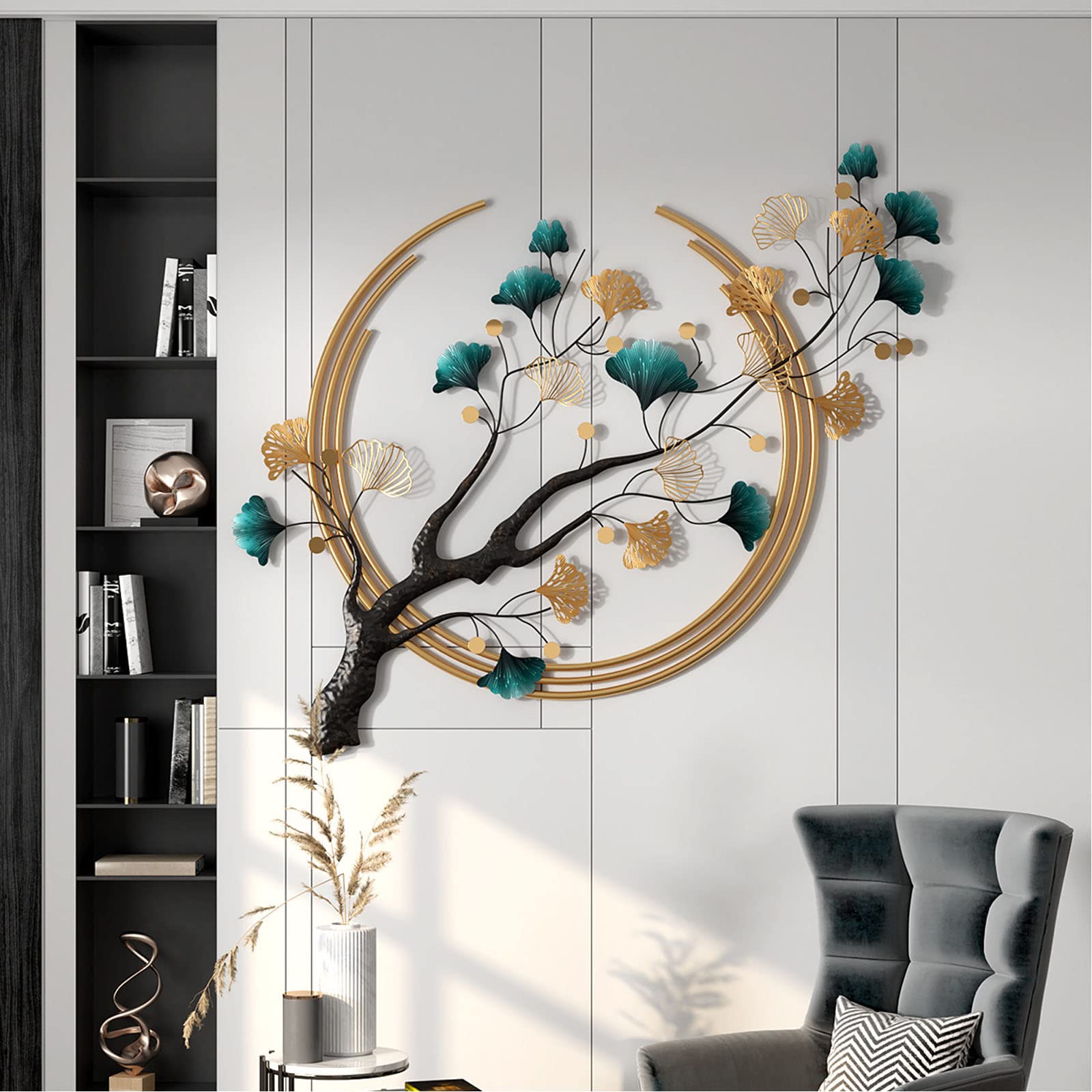Large Metal Wall Decor 3D Wall Art Decor Modern Metal Wall Sculptures
