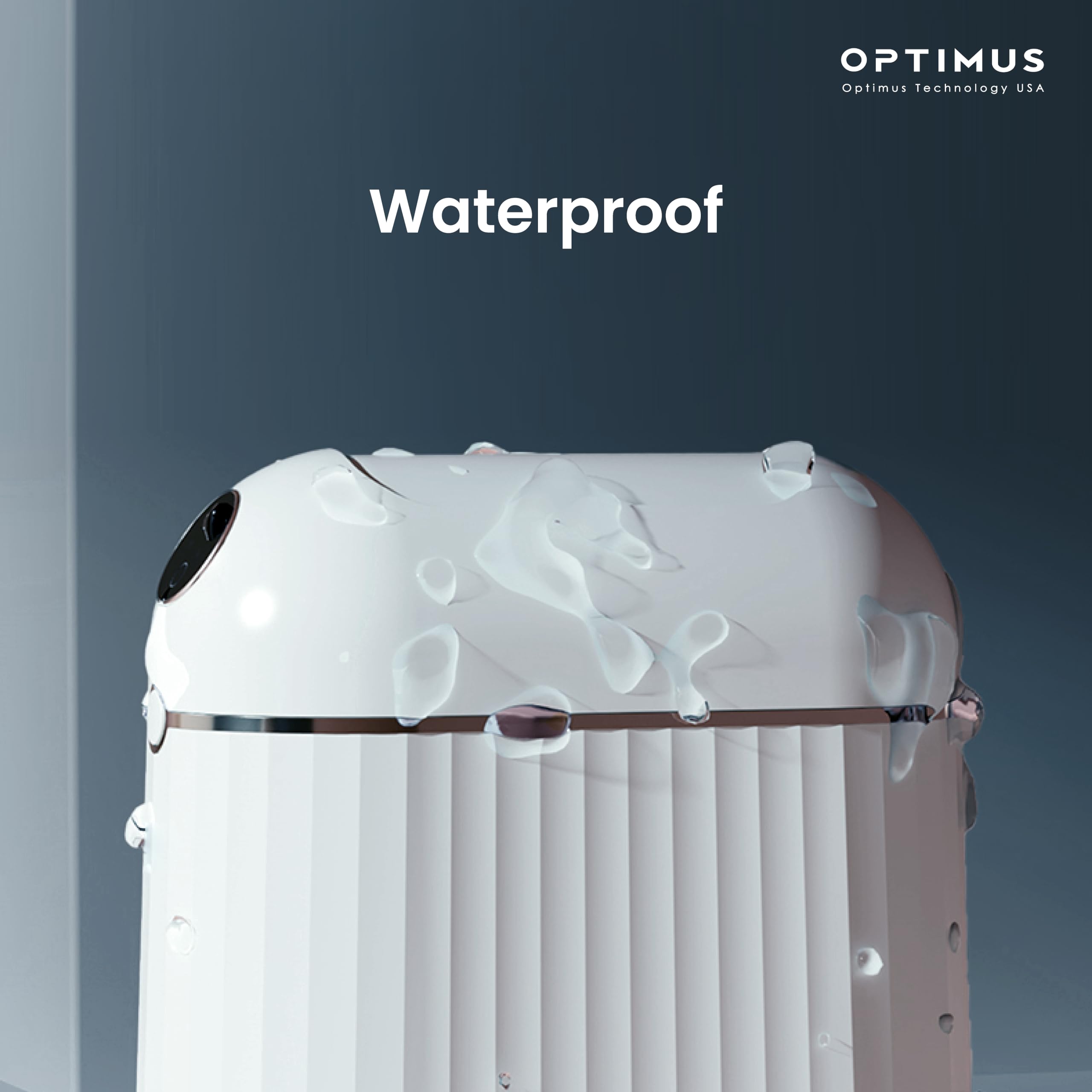 OPTIMUS TECHNOLOGY Automatic Self Sealing Trash Can Smart Trash Can Motion Sensor Touchless Garbage Bin Kitchen Bathroom Office 1 Refill Bag Rings Neos