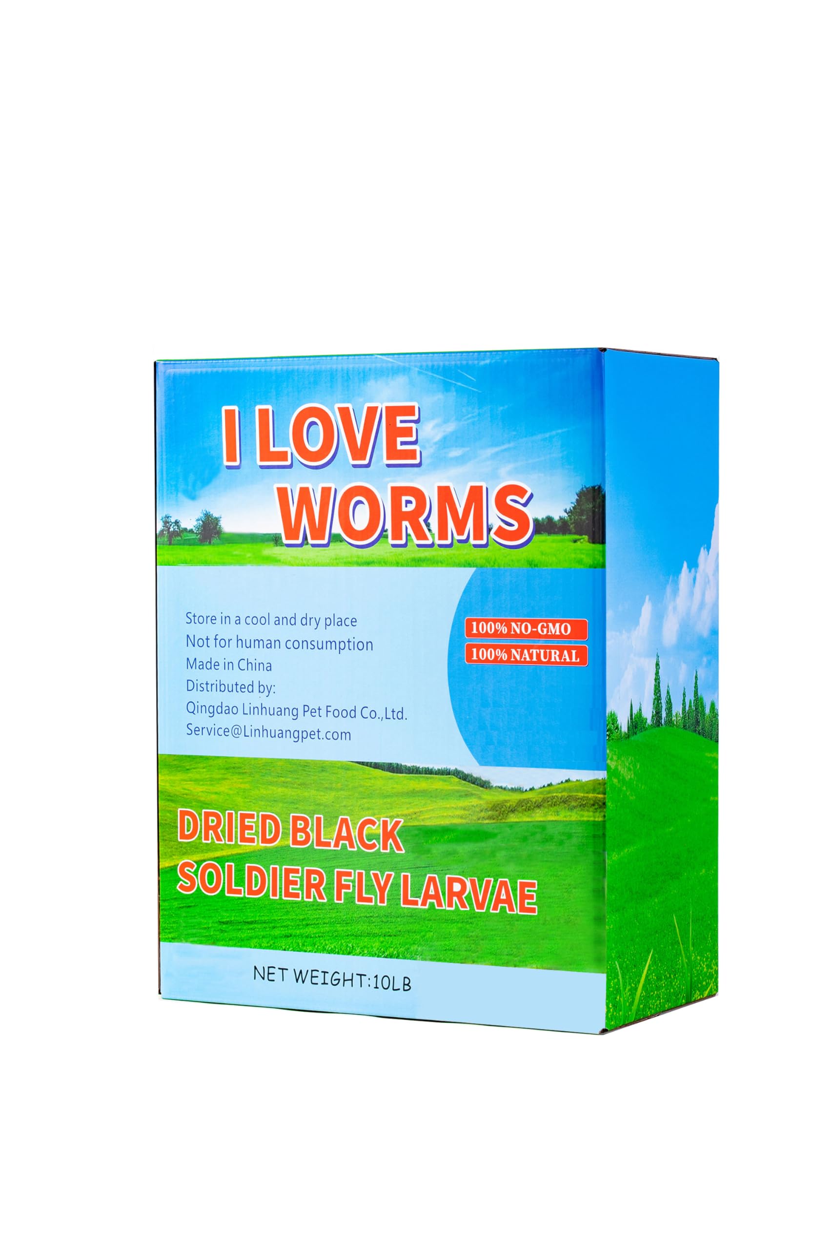 Dried Black Soldier Fly Larvae (10lb), 100% Natural Non-GMO, Treat for Chickens