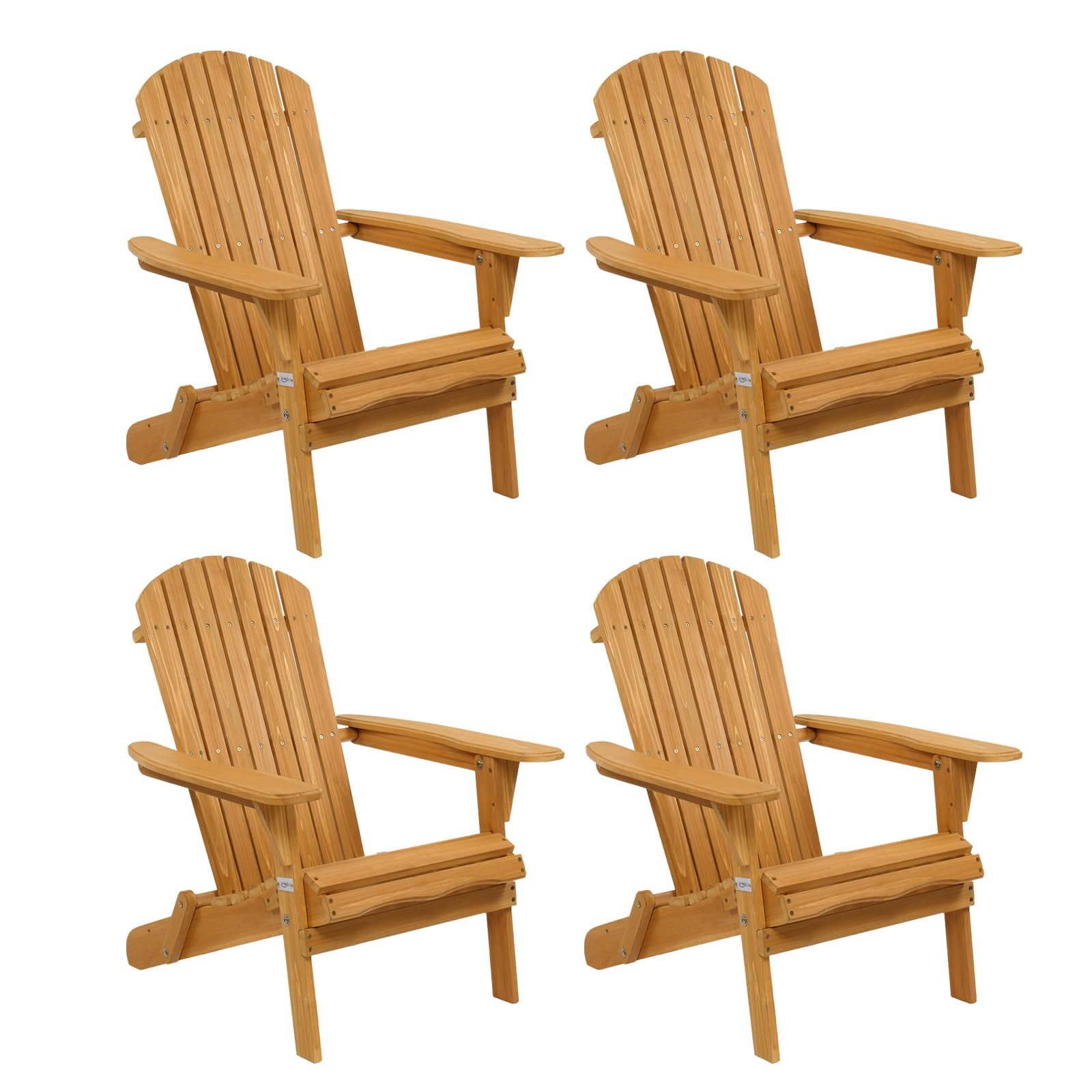 Folding Adirondack Chairs Set of 4 Clearance Weather Resistant/Lawn Cheap