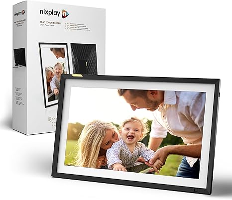 Digital Picture Frame [AI-Enhanced] Stunning HD Touch Screen Display