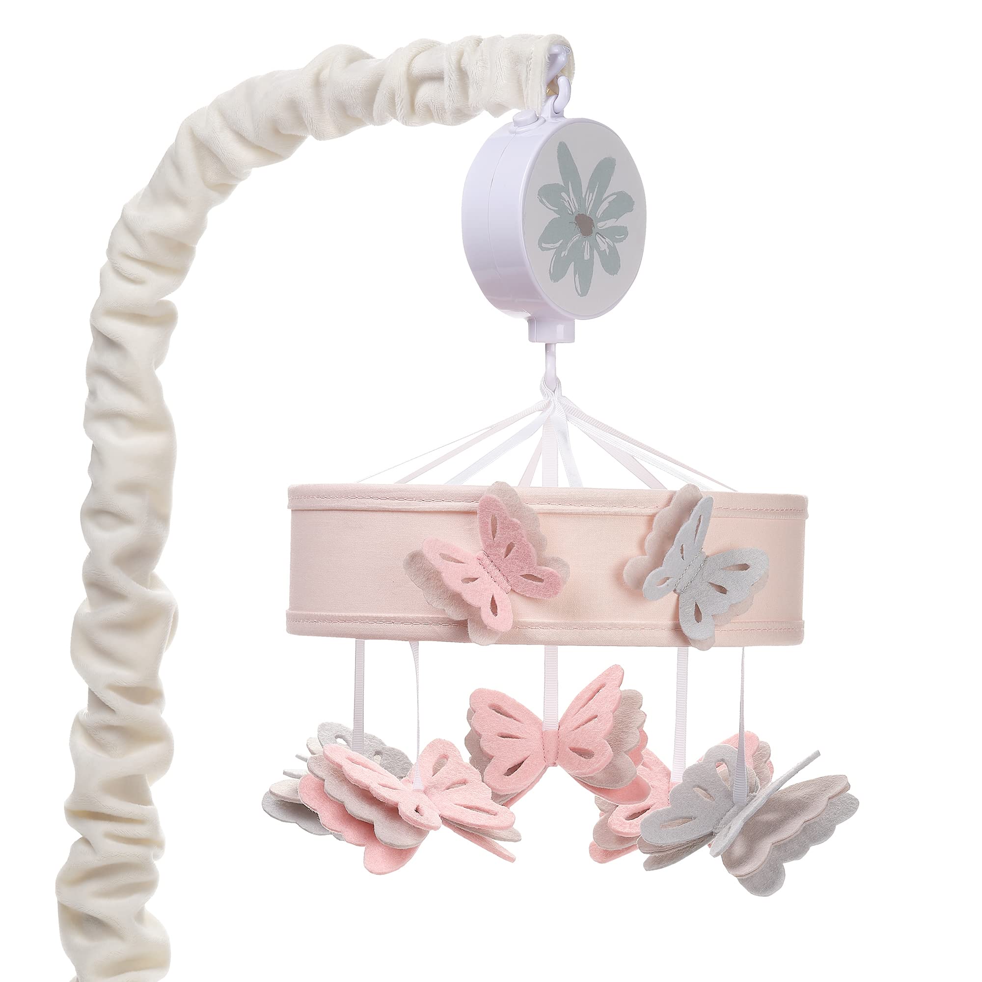 Baby Blooms Pink Butterfly Musical Baby Crib Mobile Soother Toy
