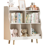 Bookshelf and Toy Storage Orangizer, 3-Tier Wooden Children's Bookcase