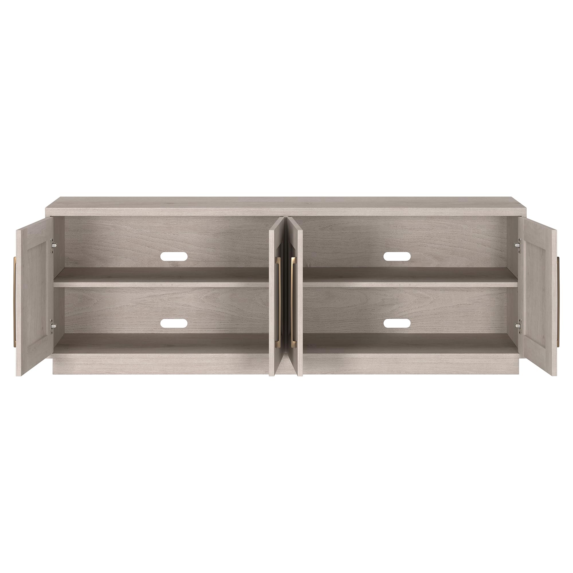 TV Stand, 68" Wide, White