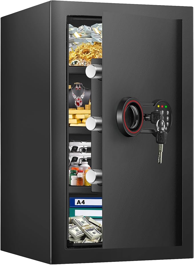 4.3 Cub Large Home Safe Fireproof Waterproof, Anti-theft Fireproof Safe Box