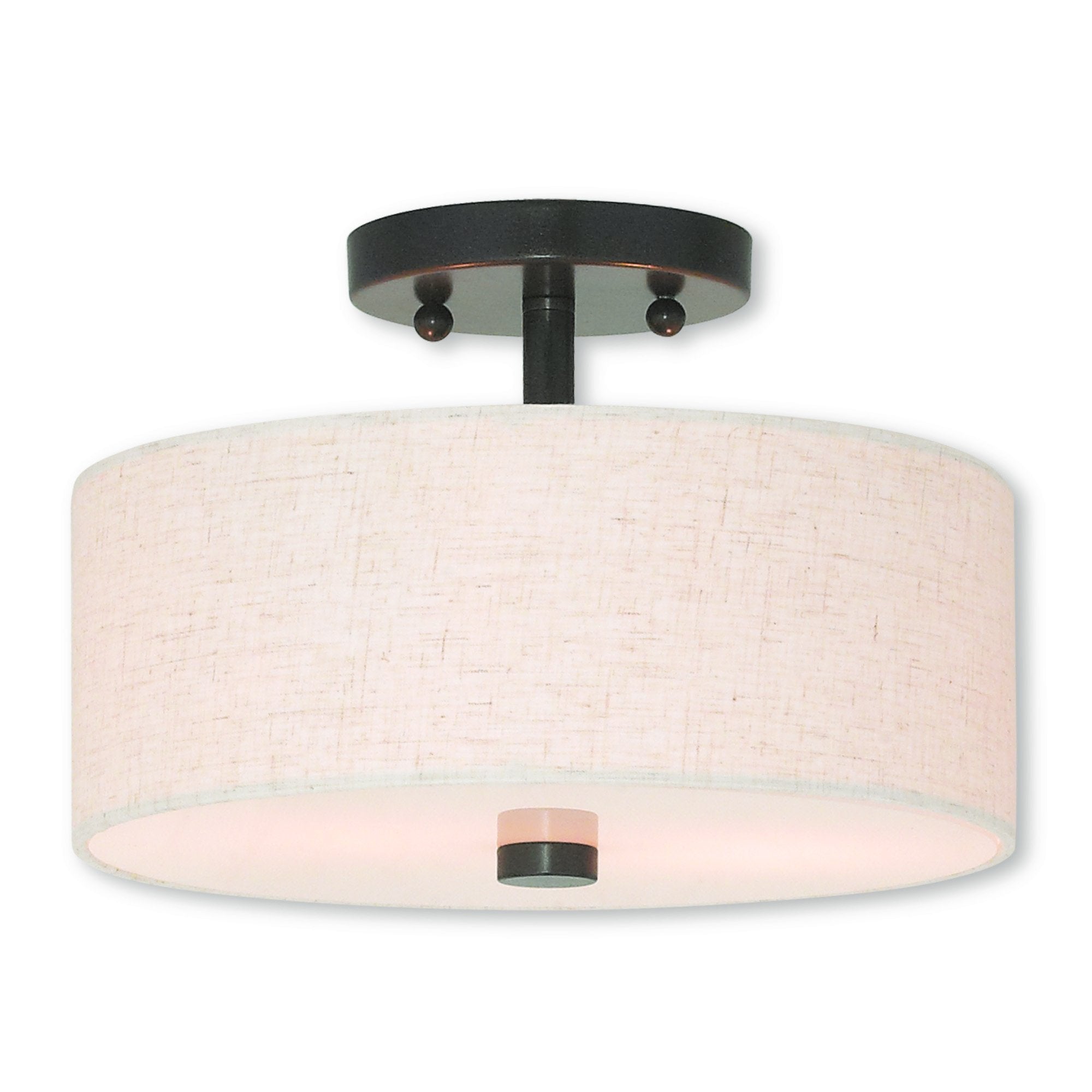 Meridian 2 Light English Bronze Ceiling Mount