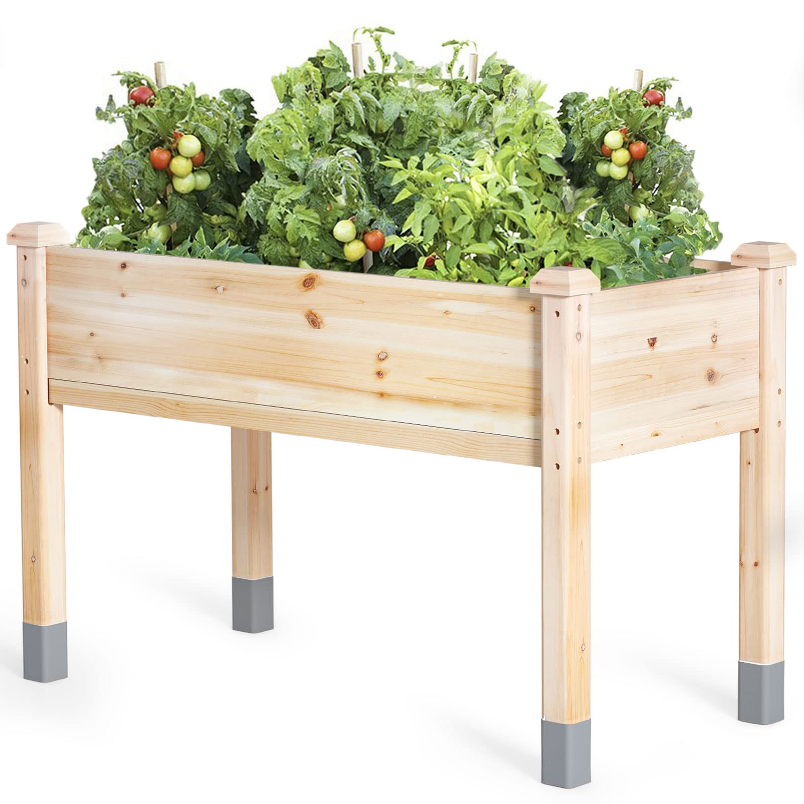 Raised Garden Bed with Legs, 48”L X 24”W, Elevated Reinforced Large Planter