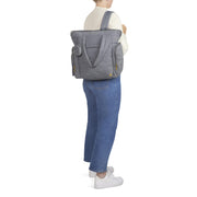 Hugpack Tote Diaper Bag, Black Quilted