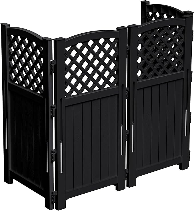 Outdoor Privacy Fence, 4 Fence Panels Privacy Screen Panels for Outside and Yard
