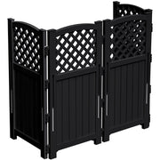 Outdoor Privacy Fence, 4 Fence Panels Privacy Screen Panels for Outside and Yard