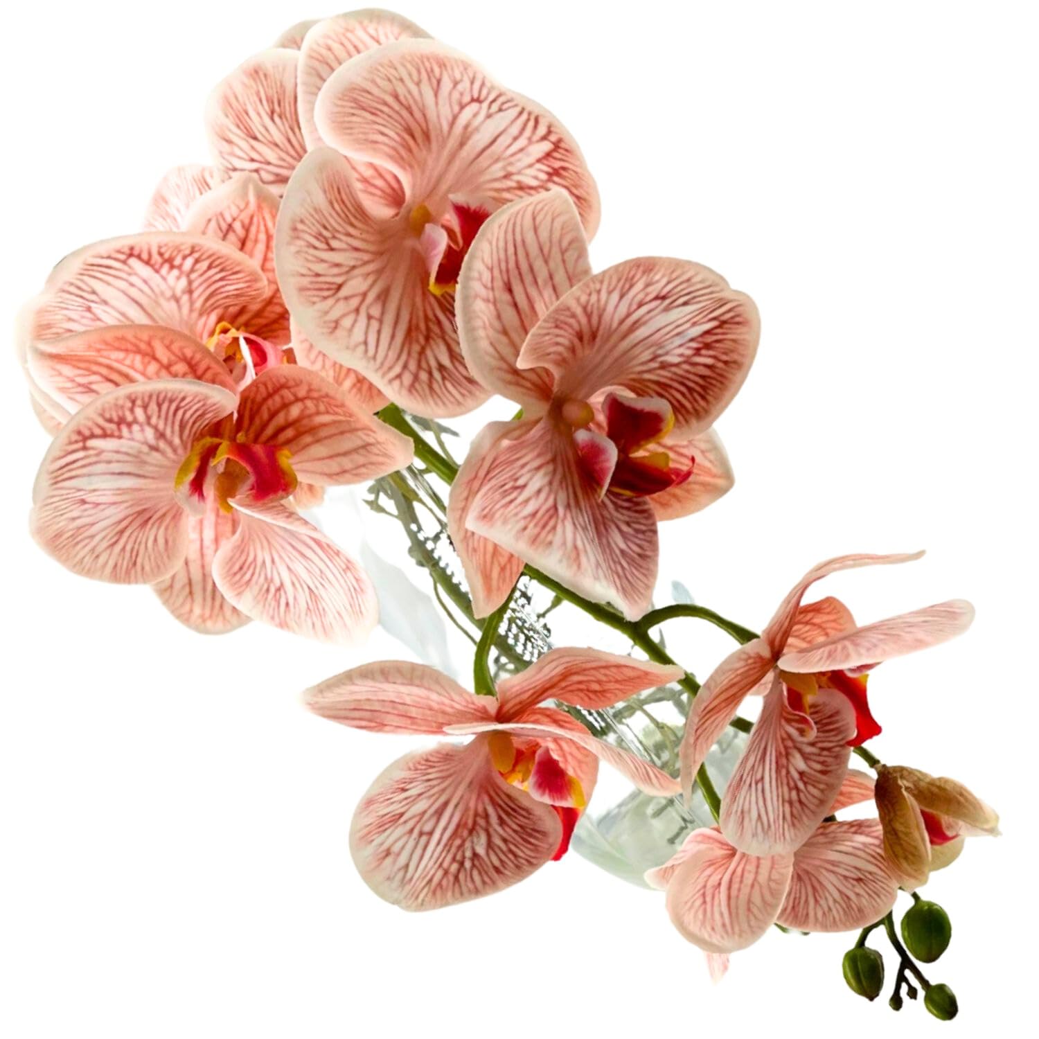 Faux Floral Arrangement, Premium Artificial Indoor Flower Display with Beautiful Blooms