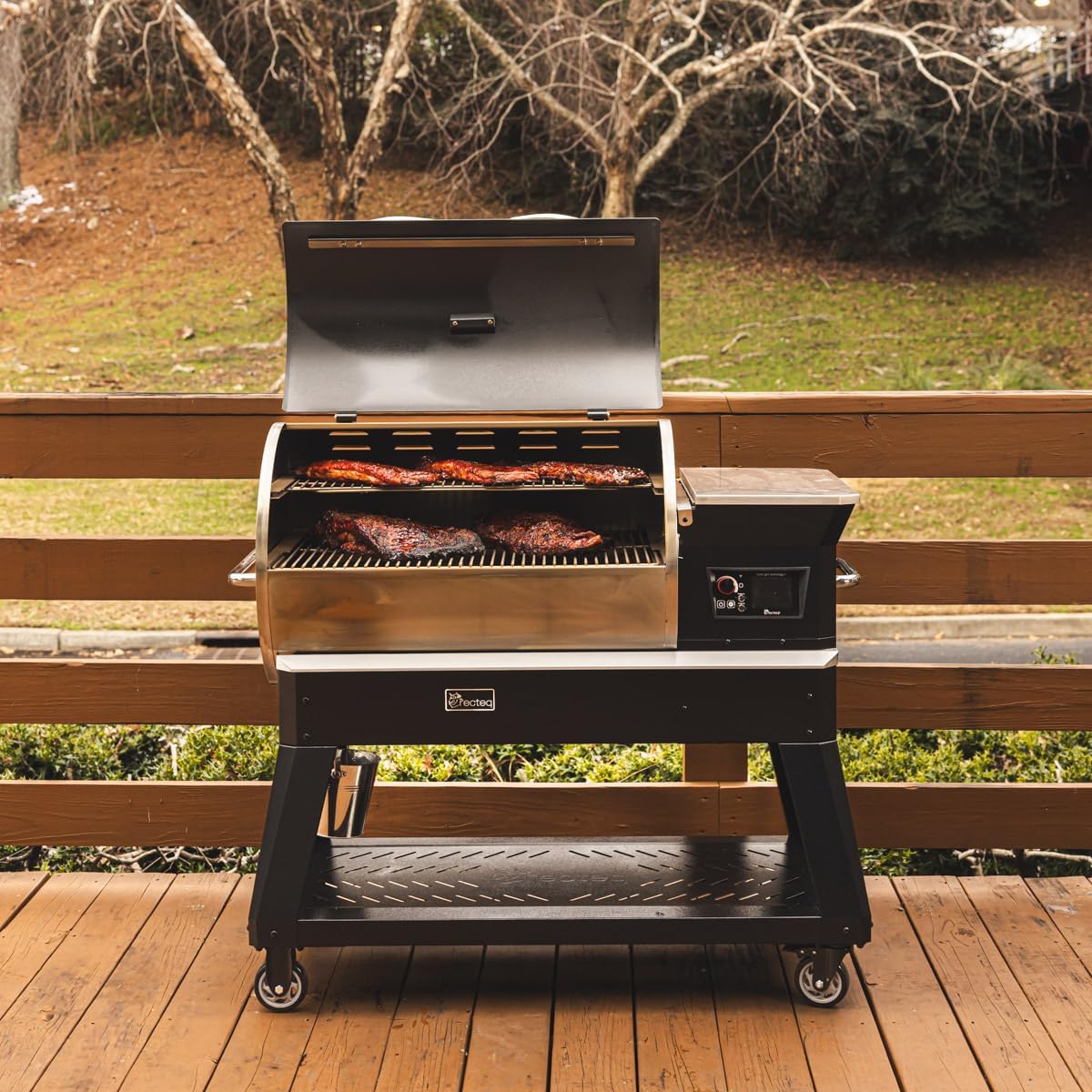 Pellet Smoker Grill Deck Boss 800, Electric Pellet Smoker, Outdoor Grills & Smokers