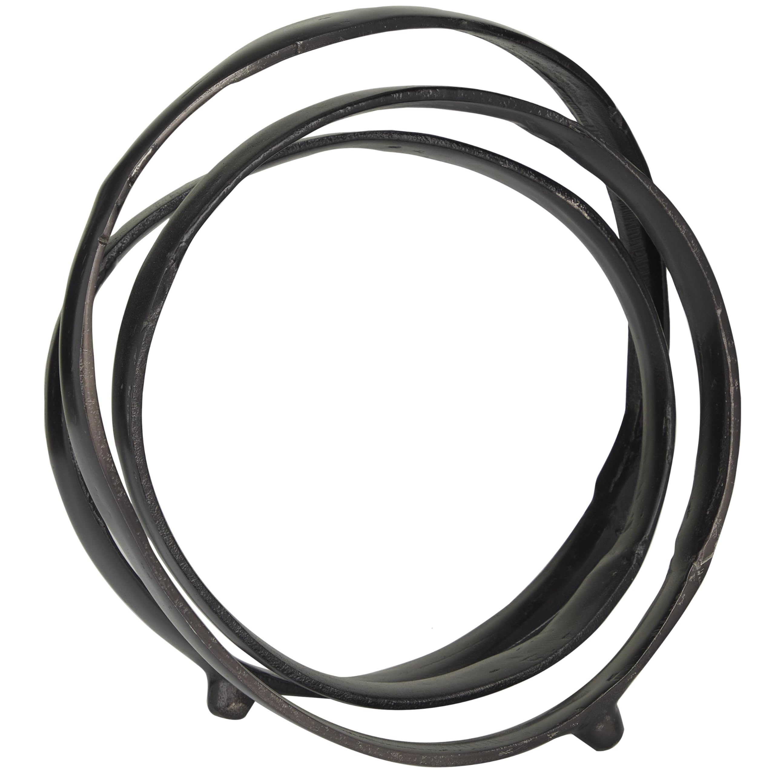 Metal Abstract Decorative Sculpture Looped Home Decor Statue, Accent Figurine