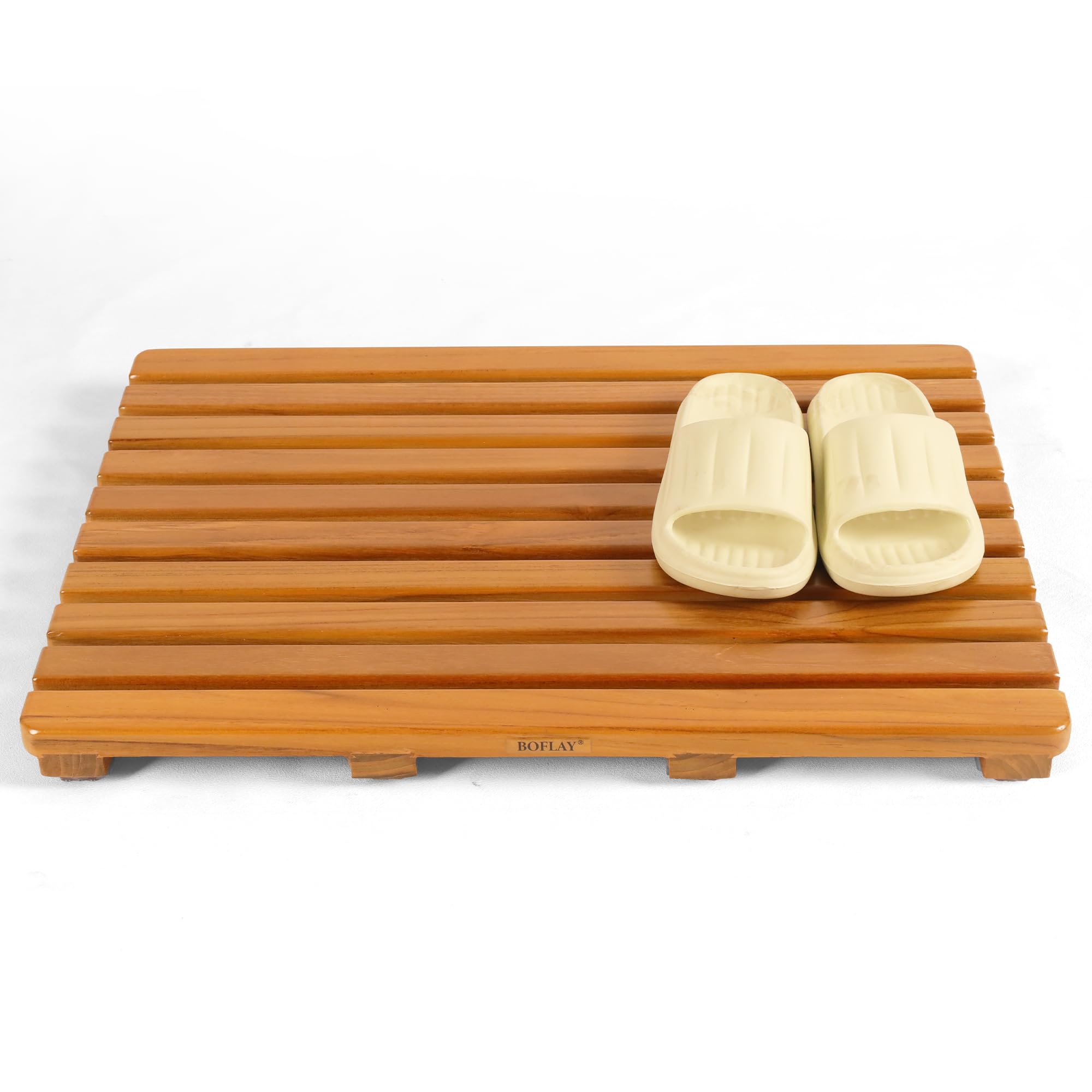 Teak Wood Bath Mat,Wooden Shower Mat, Bathtub Mat