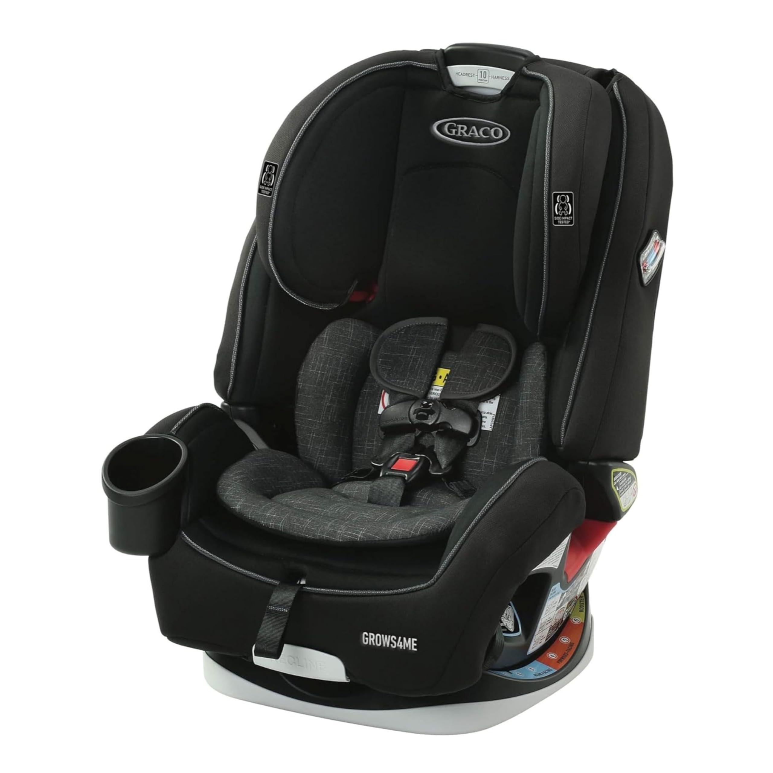 Grows4Me 4-in-1 Car Seat, Convertible Infant to Toddler Car Seat and Booster