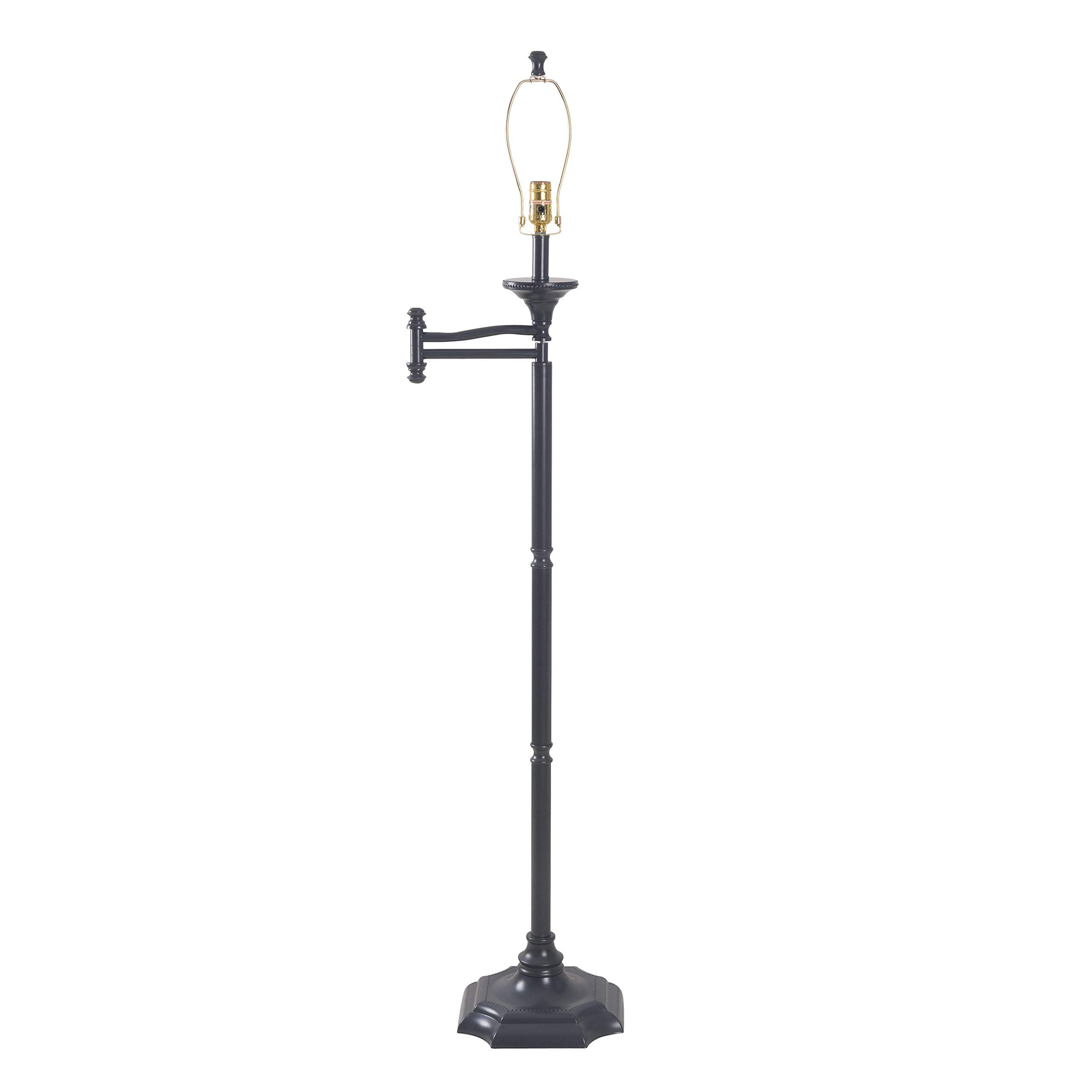 Wentworth Swing Arm Floor Lamp with Burnished Bronze Finish, Classic