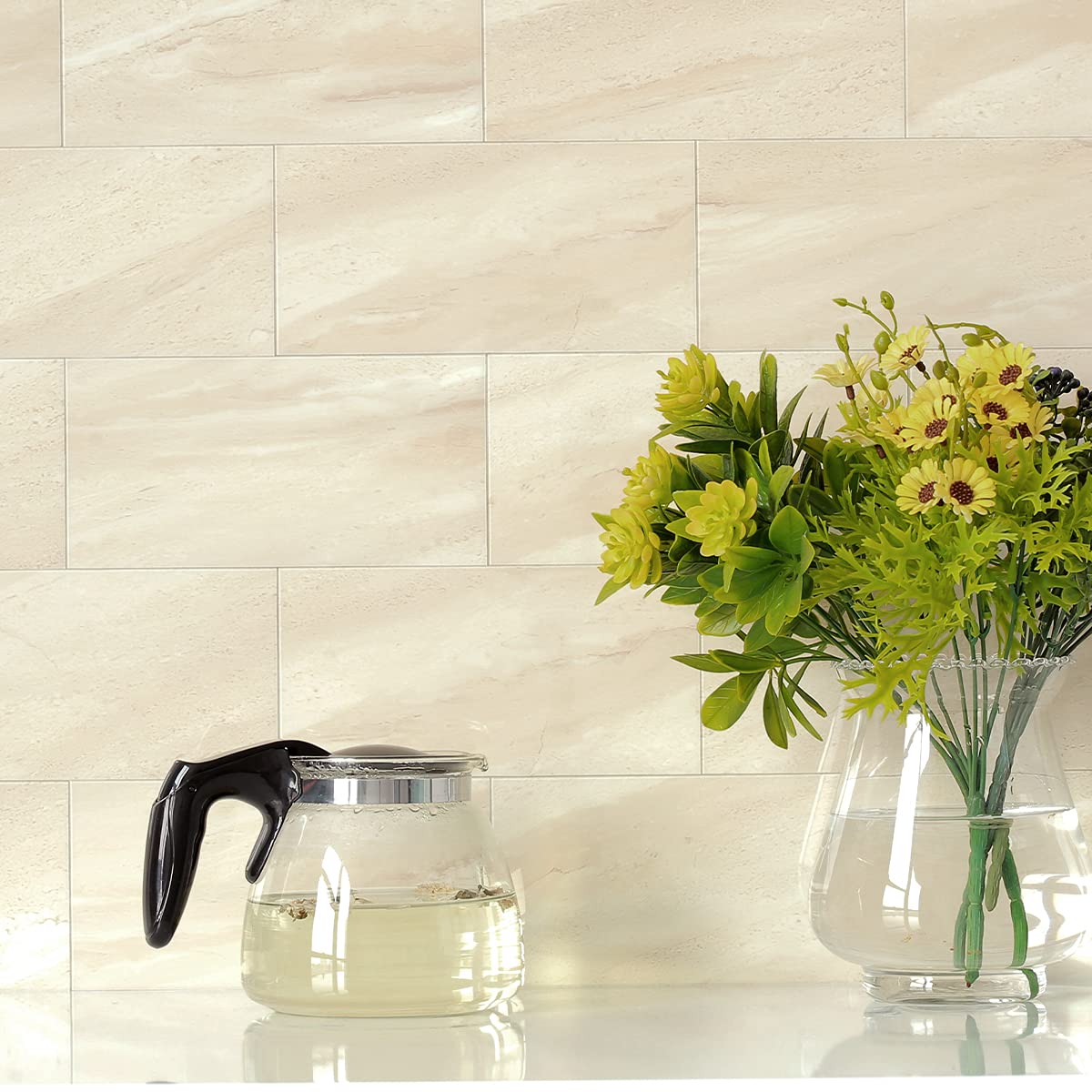 Stick Backsplash Large Bathroom Subway Tiles,Kitchen Shower Wall Stickers