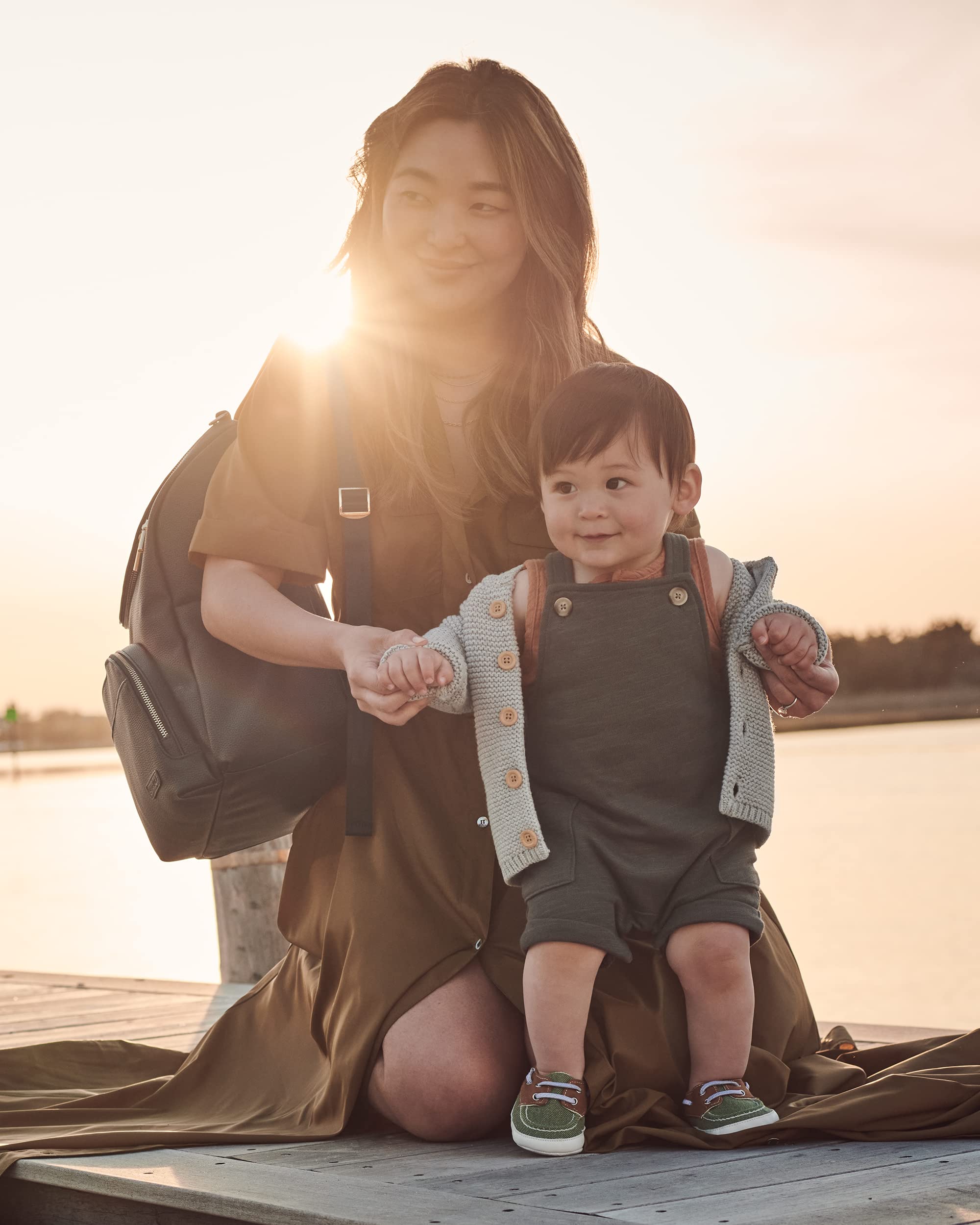 Diaper Bag Backpack: Evermore, Multi-Function Baby Travel Bag 6 in 1, Black