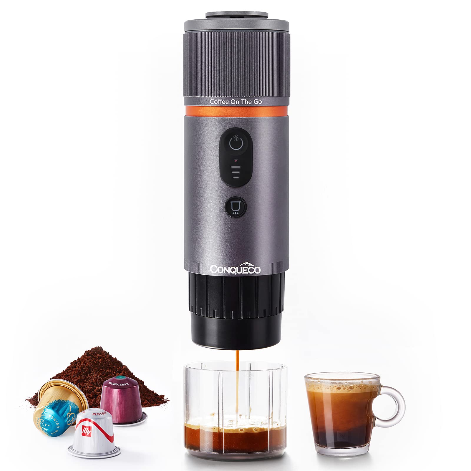 Portable Espresso Machine Travel: 12v Car Coffee Maker for Camping - Small Electric