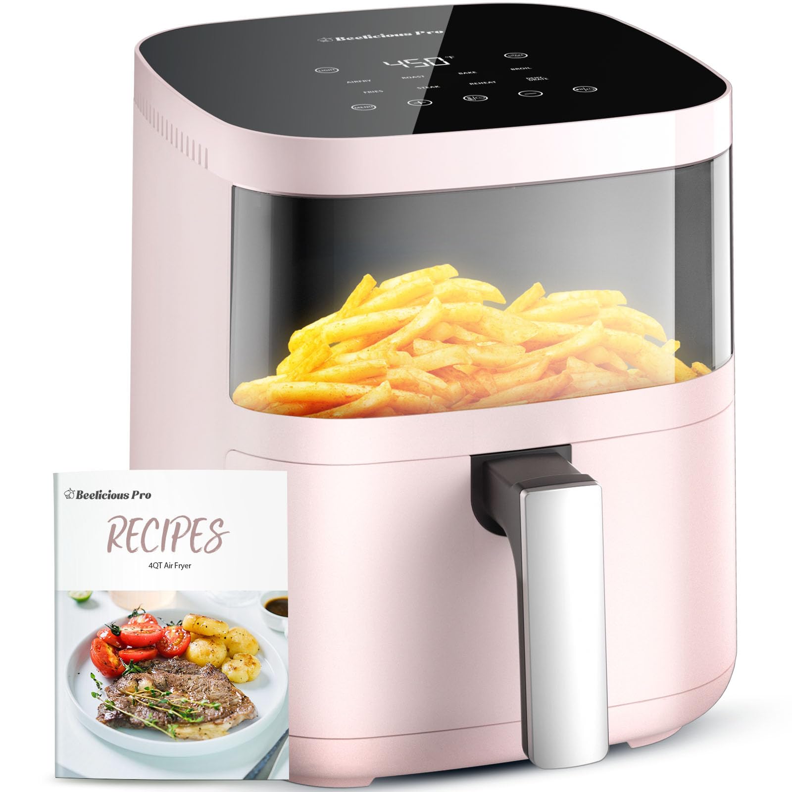 Air Fryer, Beelicious 8-In-One Smart Compact 4QT Air Fryers