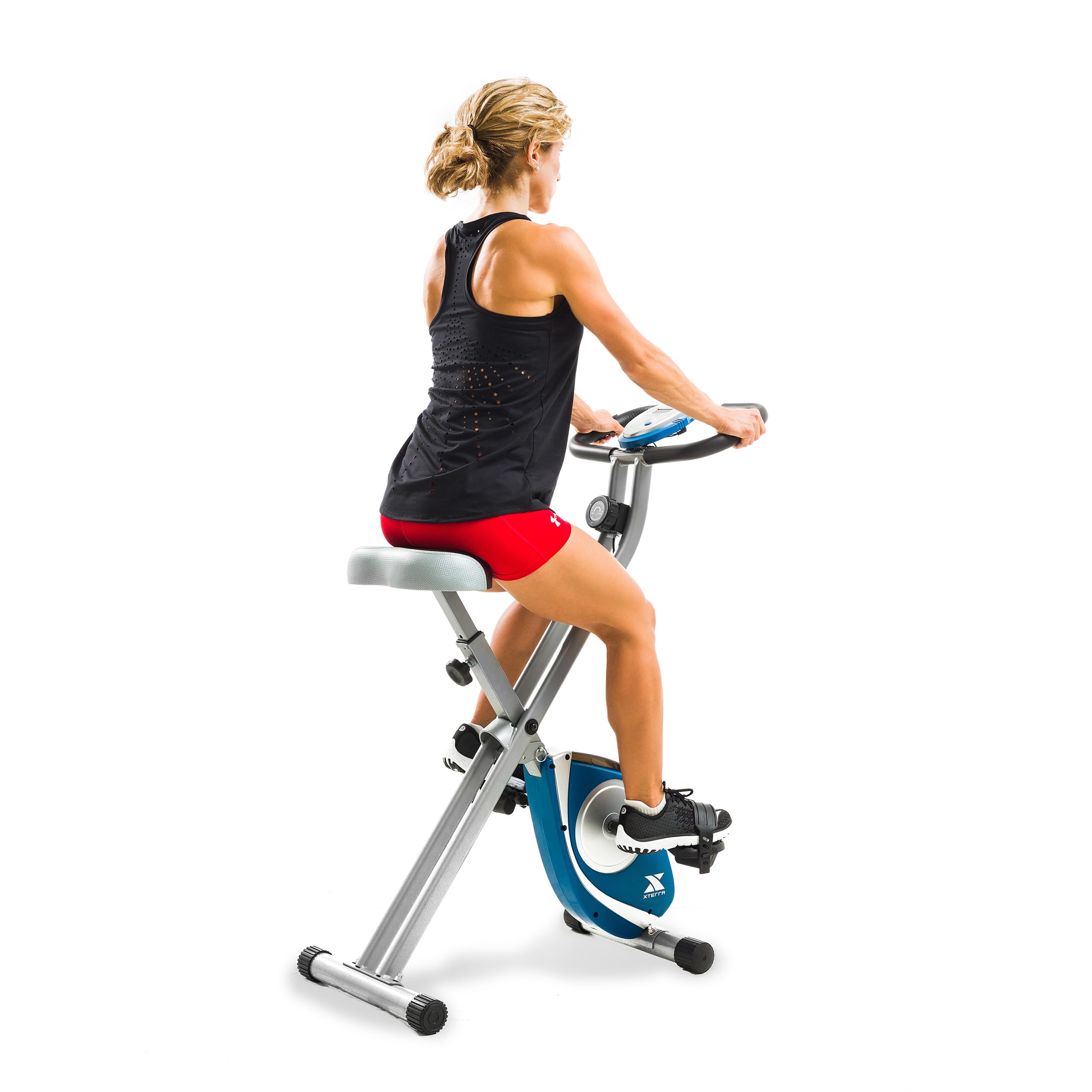 Exercise Bike, 225 LB Weight Capacity, Cordless, Battery Powered