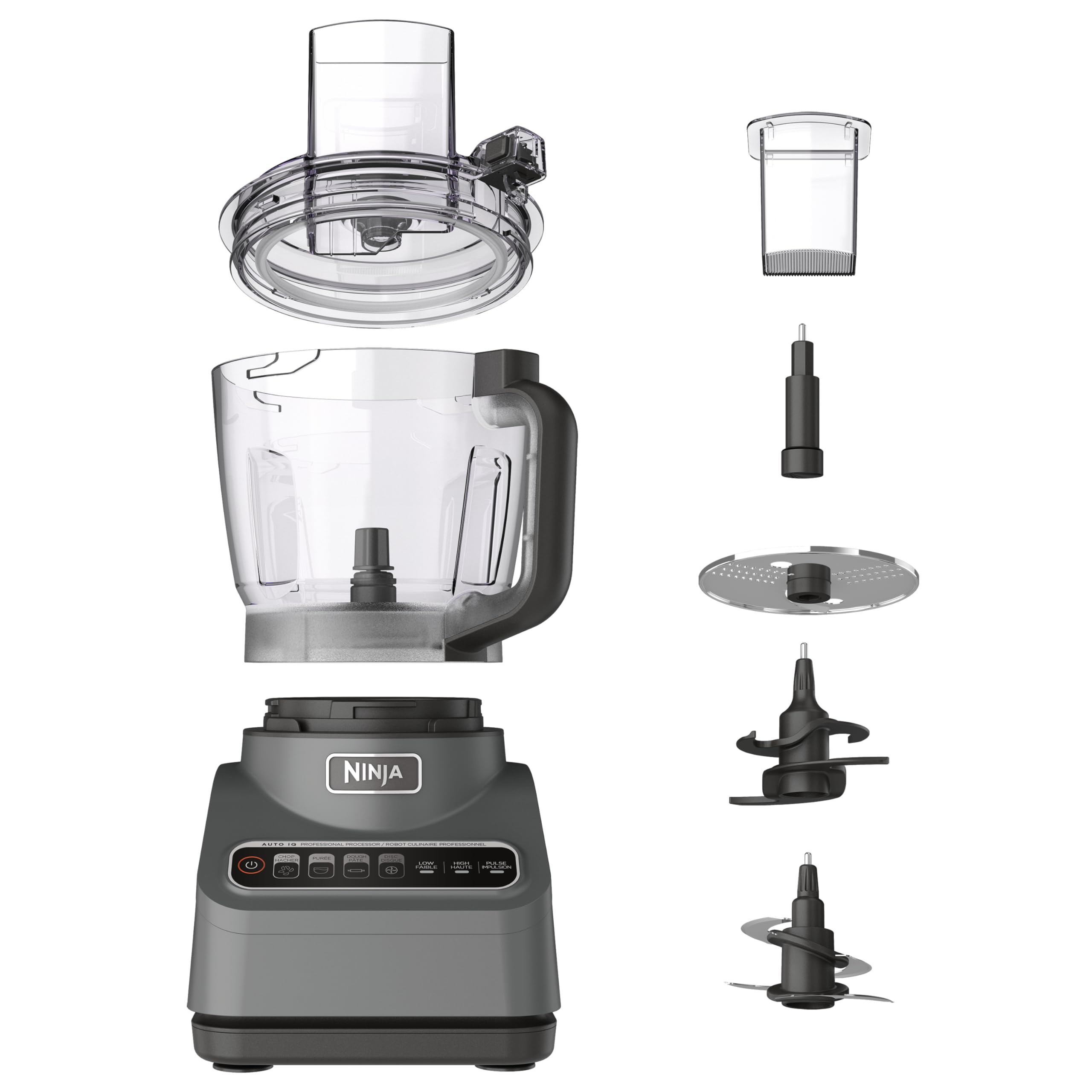 Food Processor, Professional Plus, 1000 Peak Watts, 4 Functions for Chopping