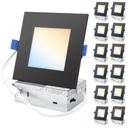 6 Inch Square LED Recessed Lighting, 5CCT Ultra-Thin LED Ceiling Lights