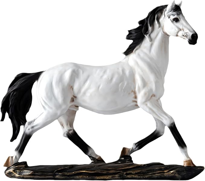 Horse Statues, Art Figurine Decorative Sculpture,Resin Horse Art Figurine Standing