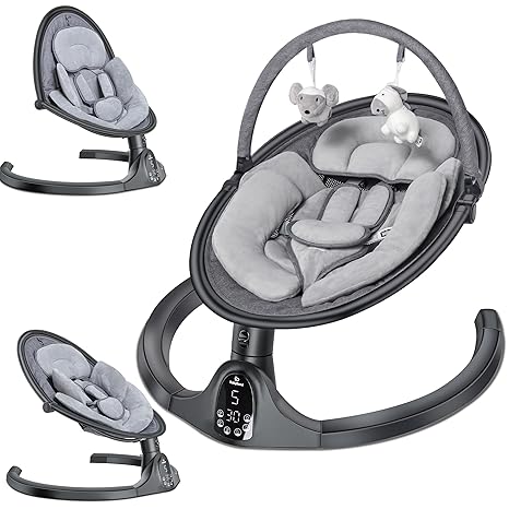 Baby Swings for Infants, Bluetooth Infant Swing with 3 Seat Positions