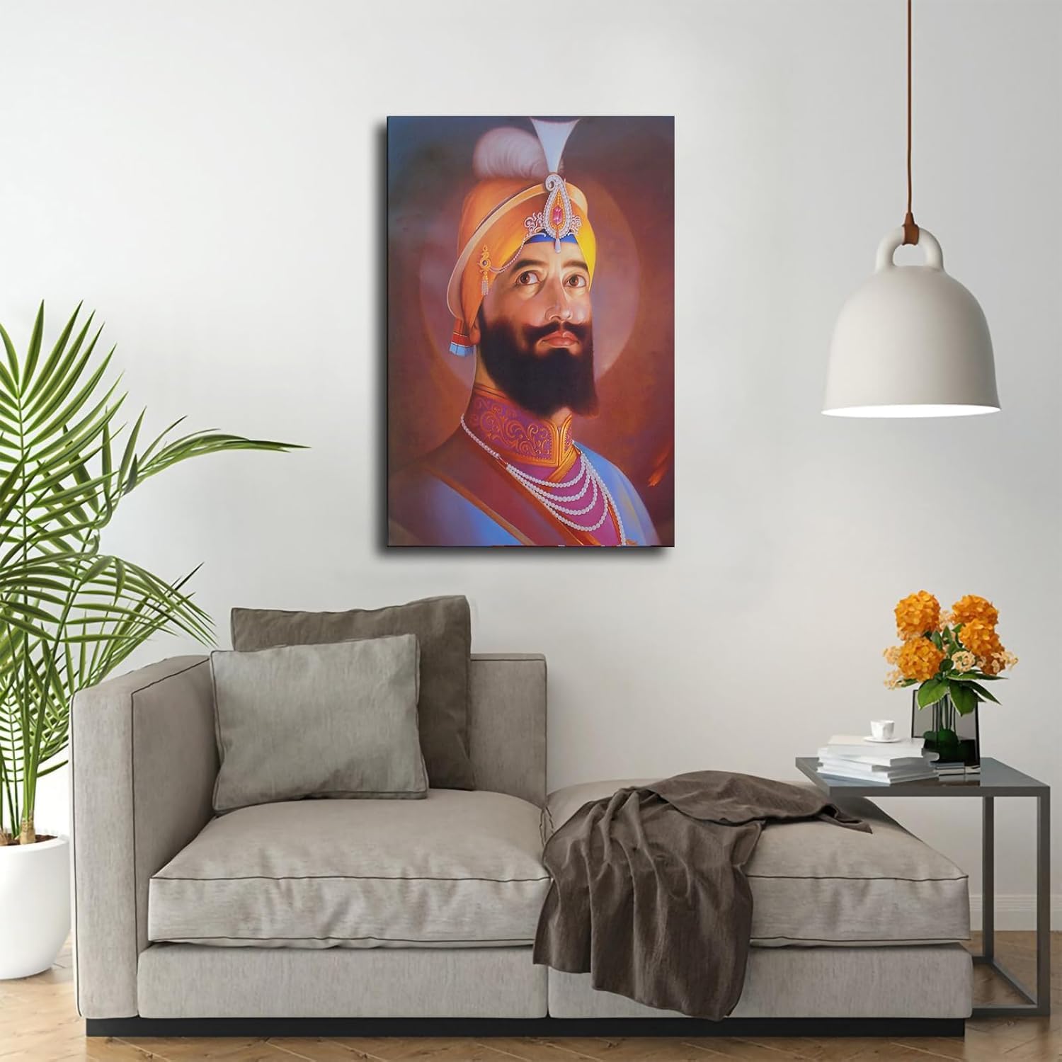 Guru Gobind Singh Ji Poster Canvas Painting Wall Art Picture Gift Bedroom Home