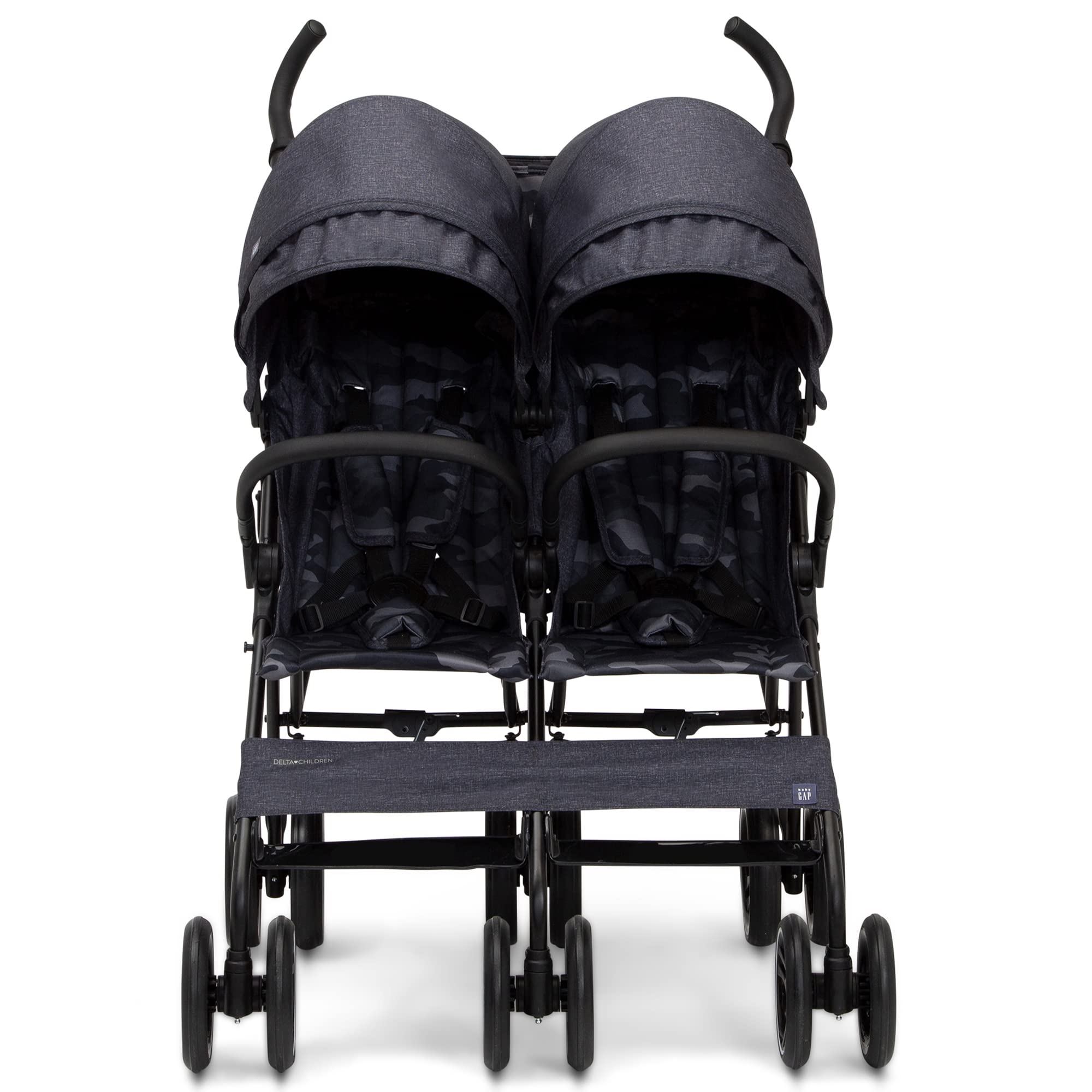 Side-by-Side Double Stroller - Lightweight Double Stroller with Recline