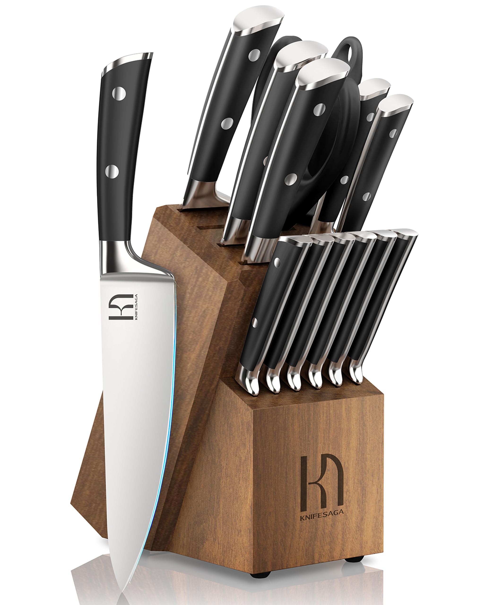 Knife Set 15 Pcs Japanese High Carbon Stainless Steel Kitchen Knife Sets