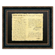 Travis Letter | Custom Framed Historic Documents On Archival Paper