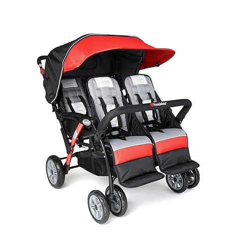 Foundations Compass Quad 4 Seat Stroller | 4-Seat Stroller for Daycare