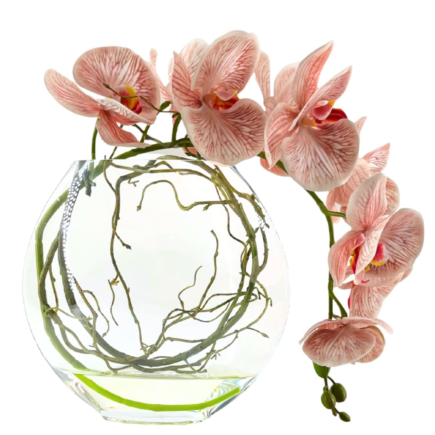 Faux Floral Arrangement, Premium Artificial Indoor Flower Display with Beautiful Blooms