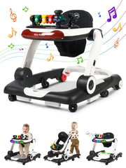 Music and Lights Baby Walker with Wheels, 6 in 1 Baby Activity Center