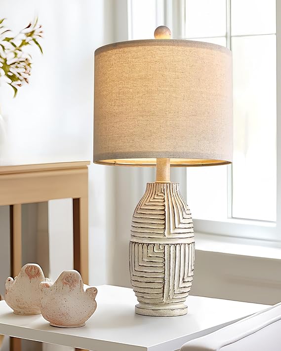 Table Lamps Set of 2 Farmhouse Lamps for Living Room Bedroom Boho Small