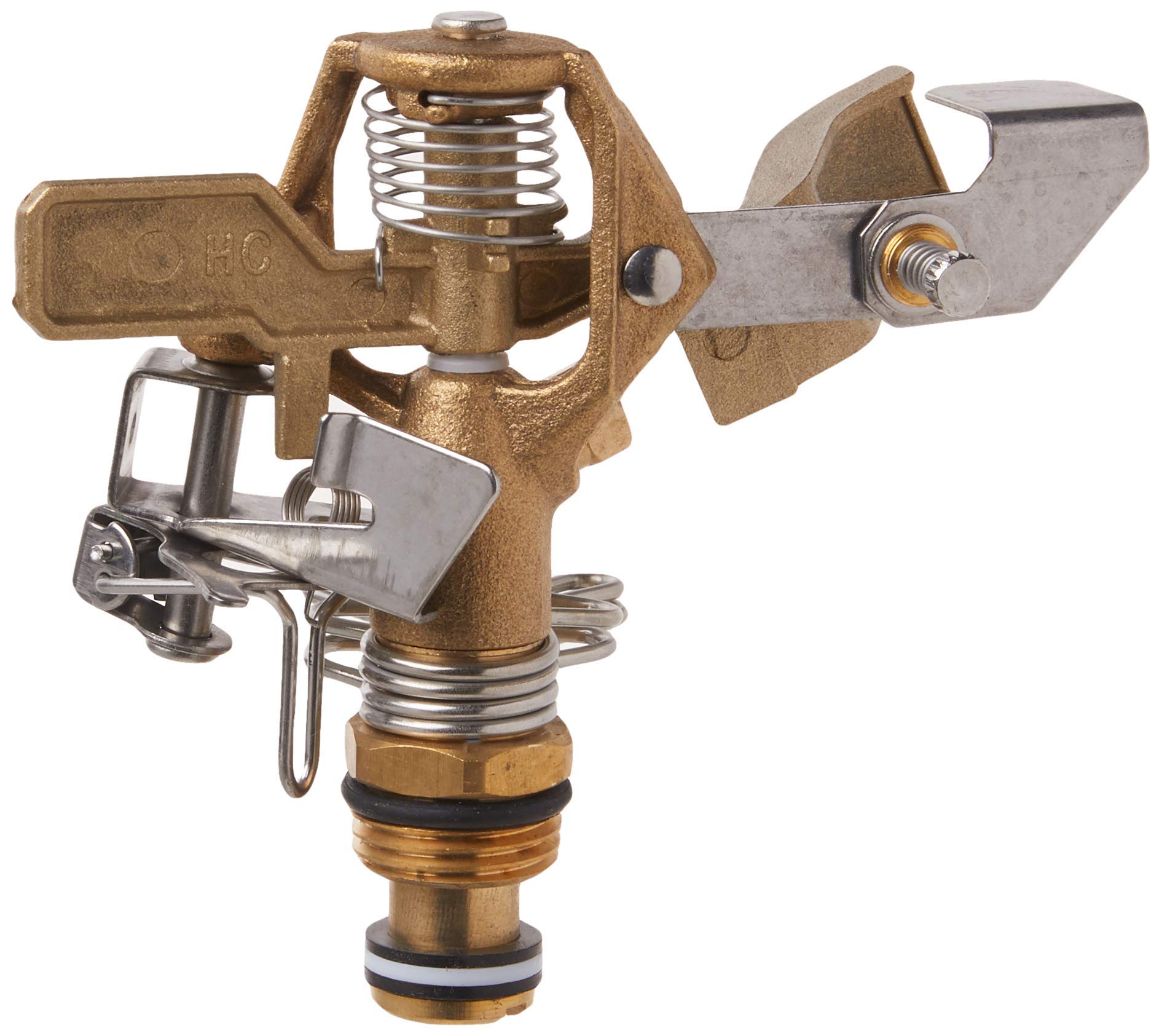 t 10-Pack 55032 1/2" BRS Sprinkler Head, Connection, Silver and Gold