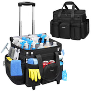 Caddy with Wheels, Large Rolling Cleaning Caddy Bag