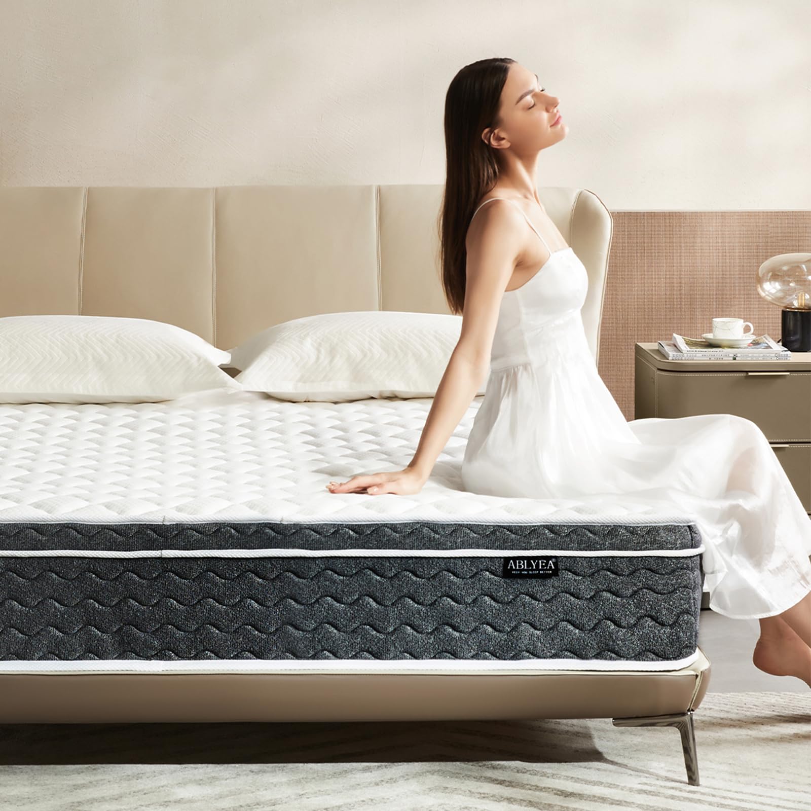Queen Mattress 12 Inch Hybrid Mattress Queen Size - Memory Foam & Individually Pocket