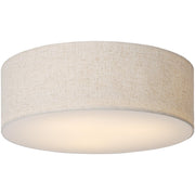 18-Inch Large Flush Mount Ceiling Light Fixture with Fabric Shade