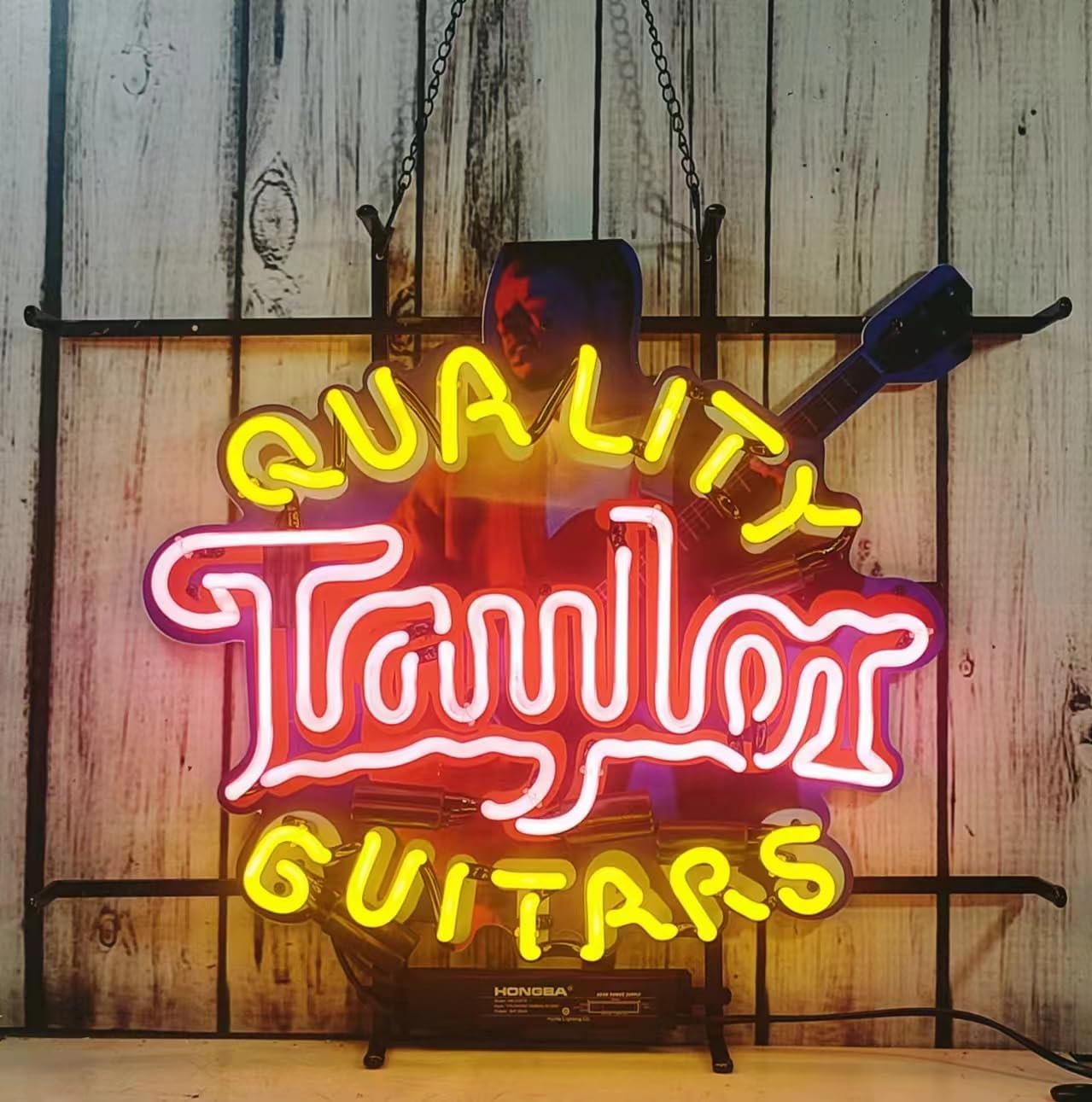 Neon Signs Bar Bedroom Sign Quality Guitar Wall Decor Man Cave Home Bar Pub