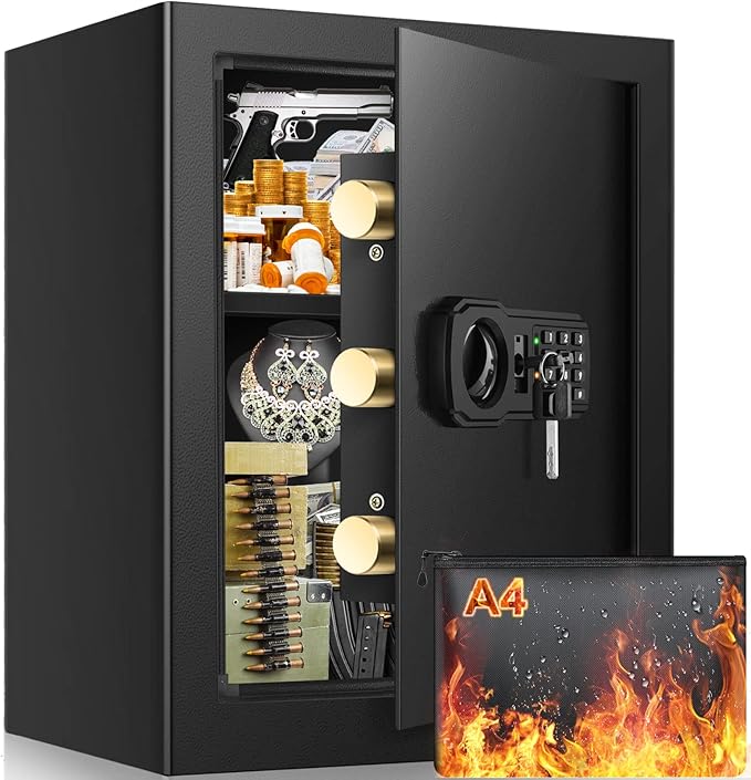 Fireproof Safe Box 1.6 Cuft Electronic Digital Security Box