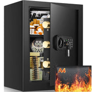 2.4 Cubic Large Fireproof Safe Box with Fireproof Document Bag, Personal Security