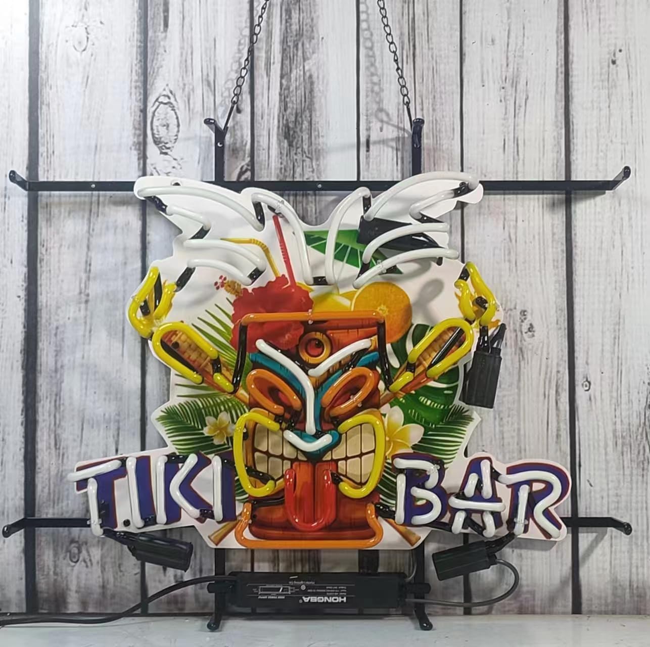 Neon Signs Bar Bedroom Palm Sign Tiki Bar Wall Decor Man Cave Home Bar Pub